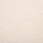 Pouf rotondo in finto shearling bianco sporco/nero, 1 posto