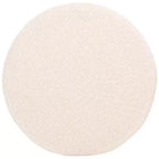 Pouf rotondo in finto shearling bianco sporco/nero, 1 posto