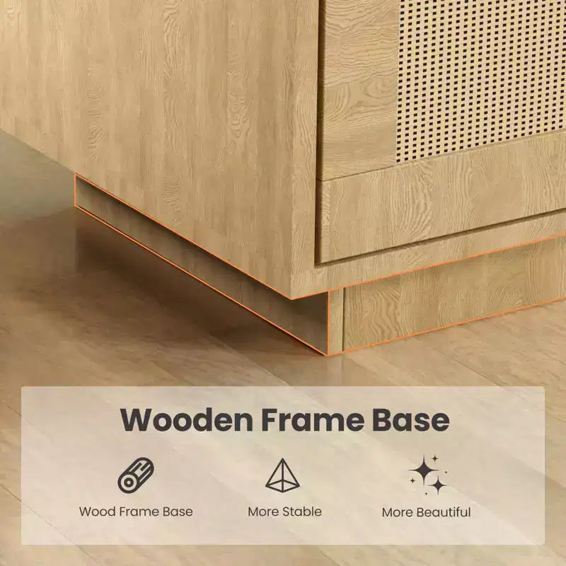Libreria a 5 Ripiani con Mobiletto e Anta – Nero / Burlywood / Legno Naturale, Singola