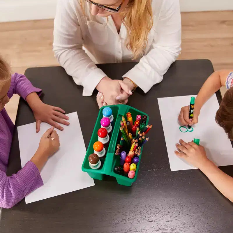 Tavolo quadrato in legno massello per bambini con 2 sedie, set da 3 pezzi