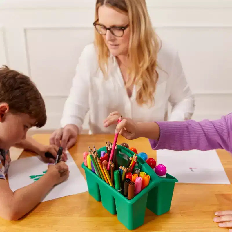 Tavolo quadrato in legno massello per bambini con 2 sedie, set da 3 pezzi