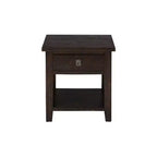 Jofran, Kona Grove Distressed Rustic Solid Acacia Square End Table, Brown