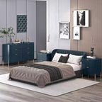Set camera da letto moderno Espresso 3 pezzi – Comodini a 2 cassetti e Cassettiera a 6 cassetti, per 2