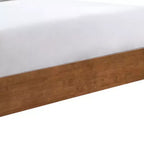 Letto imbottito a piattaforma in tessuto Bouclé avorio con testiera, per 1–2 adulti – King/Full