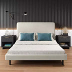 Comodino con cassetto e ripiano aperto, set da 2 — Nero / Grigio scuro / Grigio chiaro / Verde salvia / Bianco