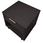 Comodino con cassetto e ripiano aperto, set da 2 — Nero / Grigio scuro / Grigio chiaro / Verde salvia / Bianco