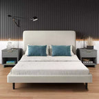 Comodino con cassetto e ripiano aperto, set da 2 — Nero / Grigio scuro / Grigio chiaro / Verde salvia / Bianco