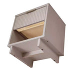 Comodino con cassetto e ripiano aperto, set da 2 — Nero / Grigio scuro / Grigio chiaro / Verde salvia / Bianco