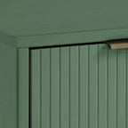 Comodino con cassetto e ripiano aperto, set da 2 — Nero / Grigio scuro / Grigio chiaro / Verde salvia / Bianco