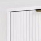 Comodino con cassetto e ripiano aperto, set da 2 — Nero / Grigio scuro / Grigio chiaro / Verde salvia / Bianco