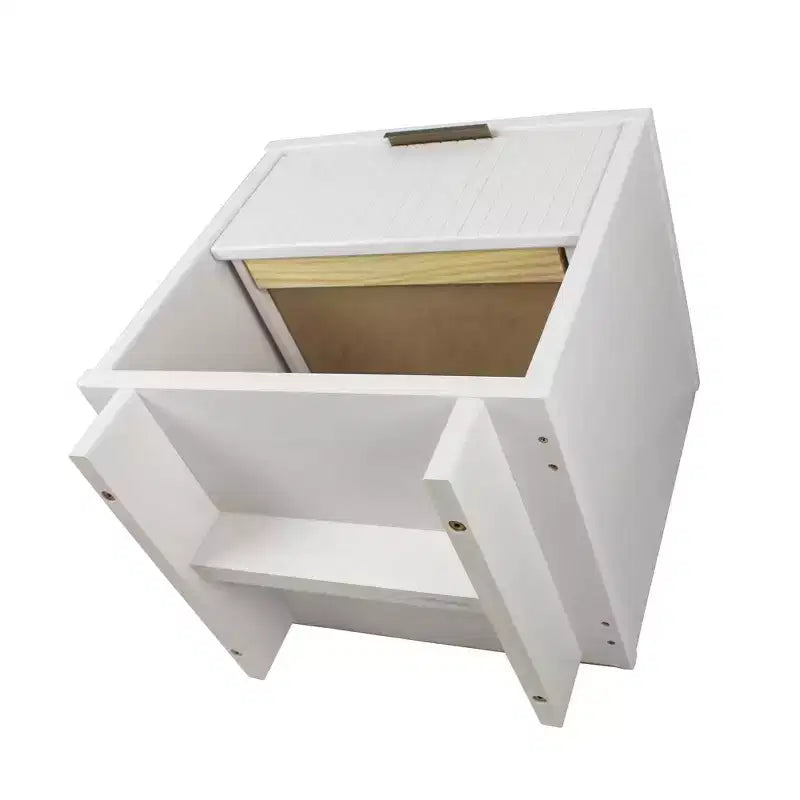 Comodino con cassetto e ripiano aperto, set da 2 — Nero / Grigio scuro / Grigio chiaro / Verde salvia / Bianco