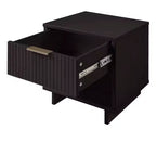 Comodino con cassetto e ripiano aperto, set da 2 — Nero / Grigio scuro / Grigio chiaro / Verde salvia / Bianco